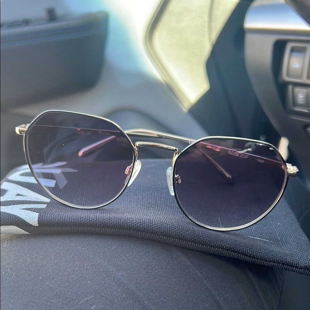 Gold and Black Sunglasses